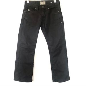 Taverniti So Black Moto Jeans Cargo Straight Sz 29